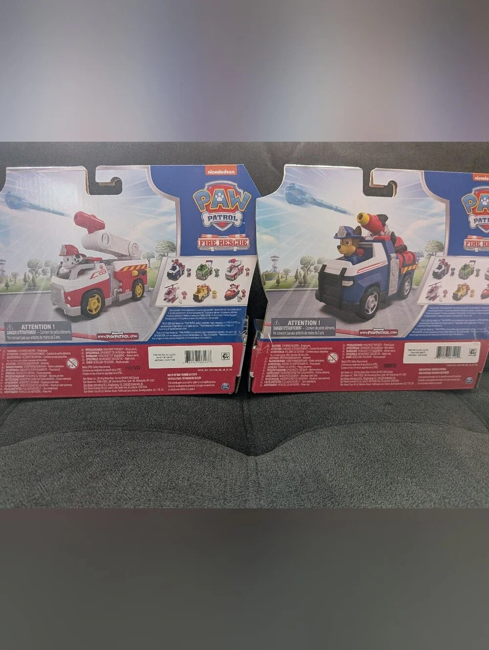 Paw Patrol Fire Rescue Marshall Fire Engine and Chase Cruiser Vehicle Set